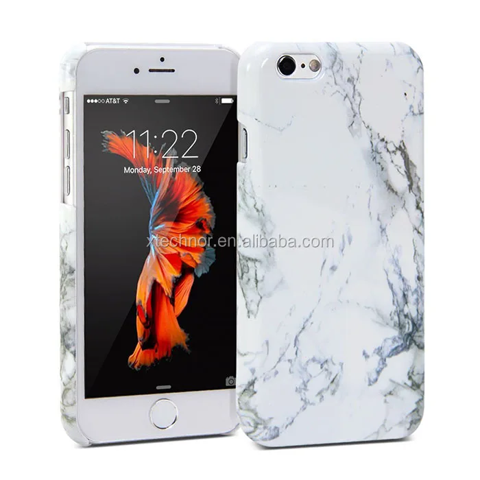 Mobile Cover For iphone 6 Hard Rubber Slim Case Cover White Marble Pattern For Iphone 6 White Marble Cases