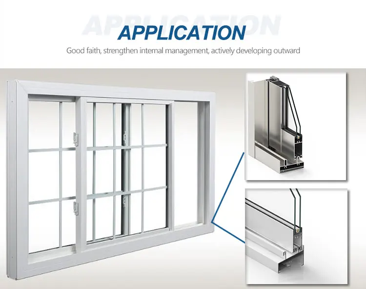 Custom Extruded Aluminum Extrusion Rail Window Frame Profile For Slide Sliding Window And Door Track With Good Price