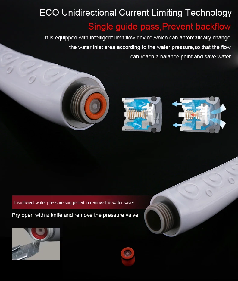 WP06512 moisture proof and water saving medium pressure rainfall hand held shower head