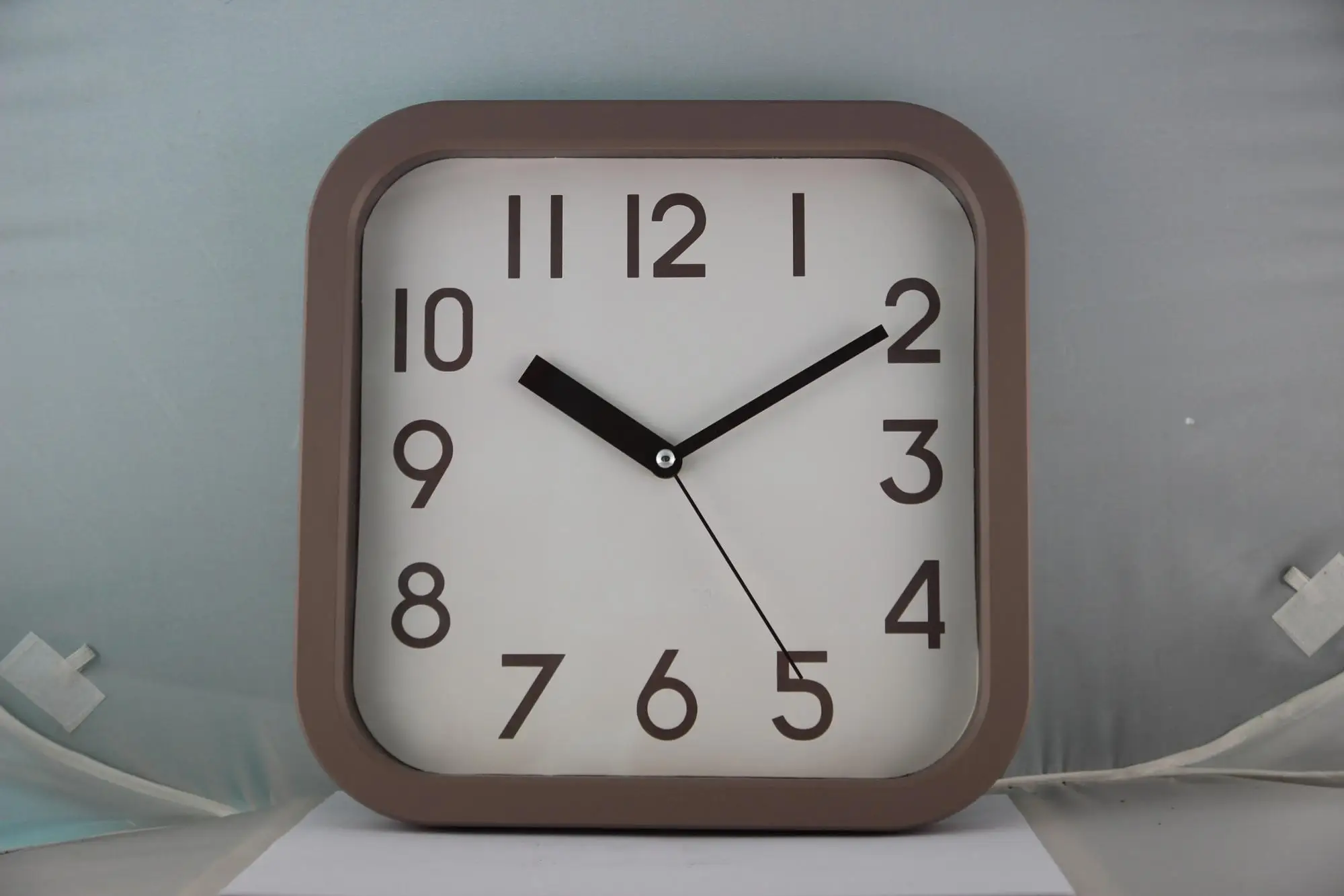 Square Simple Wall Clock With Paper Clock Face Buy Plastic Wall Clock,Square Wall Clock