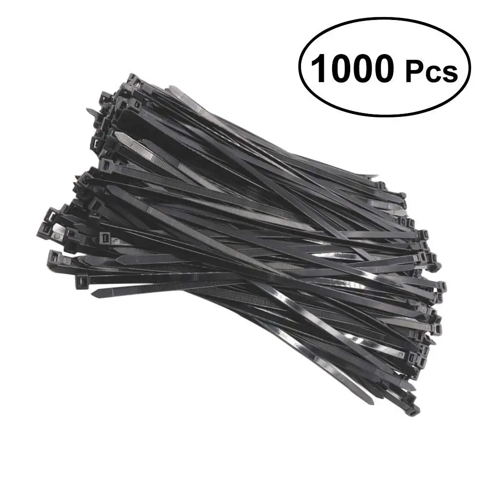 Pack of 100 small cable ties Black approx 100mm