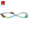 diy electric toy glow bend track set wholesale model train for kids