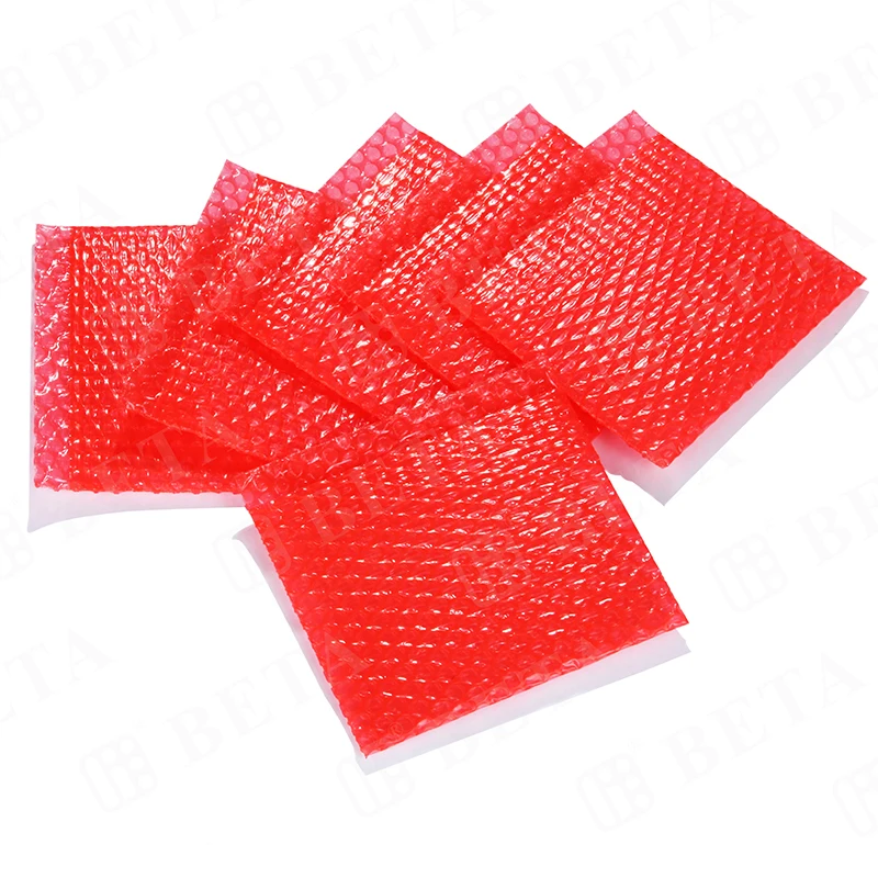 Customized Clear White And Red Ldpe Bubble Packing Bag Mailing Bags