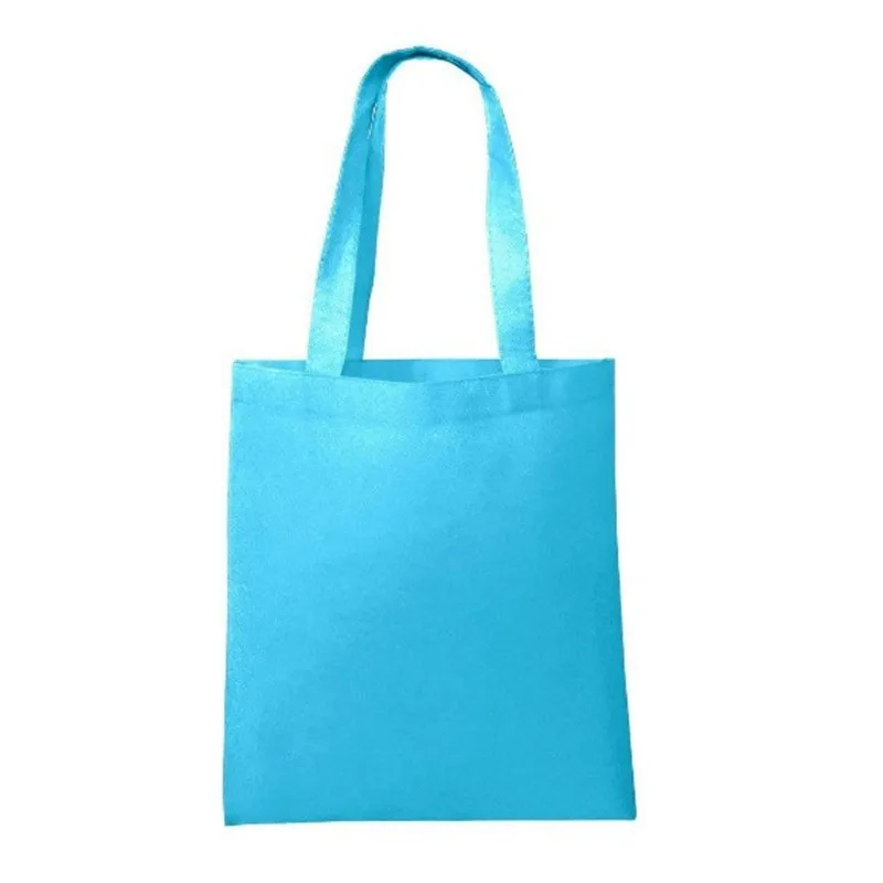 Promo customized wholesale 100% recycled non-woven tote shopping bags