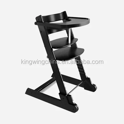 Solid Beech Wood Baby High Chair  