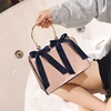 Double Bowknot Single Shoulder Purse Autumn Velvet Women Fashion Handbags