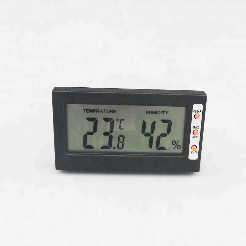 Digitale Elektronische LCD Display Laboratorium Thermometer Hygrometer met Max Min Record Functie Voor Terrarium, Reptiel Tank