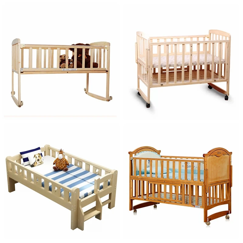Real Quality Classic Natural Color Design Safe Wooden Baby Furniture