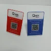 Short Delivery Time acrylic QR code display stand clear free standing payment signs for stores