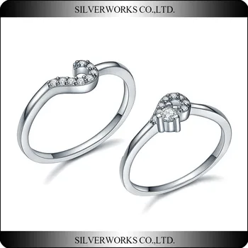 Factory Whole Aaa Zirconia 925 Sterling Silver Love Ring Factory Whole Aaa Zirconia 925 Sterling Silver Love Ring Set Unique Wedding