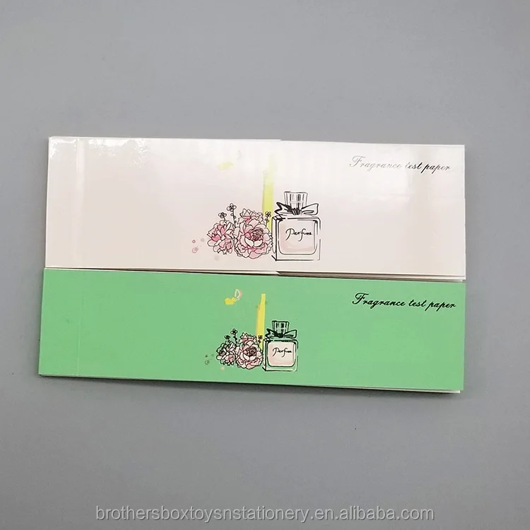 Custom Logo Printing Fragrance Smelling Strips Perfume Tester Cards