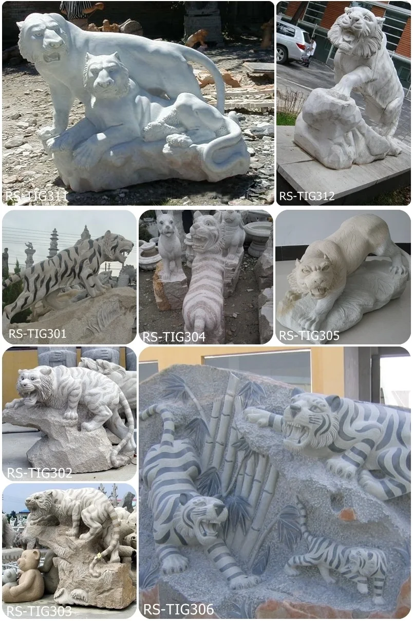 Natural Stone Tiger Statue Hand Caving Tiger Sculpture Buy Tiger