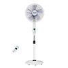 OEM ODM Private Mold Remote Control 12v dc fan 6hours Timer 6speeds fan solar power energy CE ROHS Electric stand fan 16inch