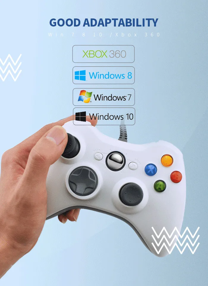 データカエル Usb 有線ゲームパッド Xbox 360 コントローラージョイスティック用の場合 Pc コントローラ Windows 7 8 10 ゲームパッド Buy Pc用 Xbox 360 コントローラ有線 Usbゲームパッドpc Product On Alibaba Com