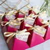 2019 new products hot stamping triangle wedding chocolate candy box