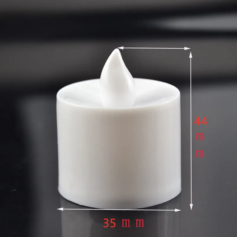None Flickering Battery Operated Electronic Flameless Custom Tea Light