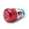 Mushroom head 19mm metal pushbutton switch emergency push button