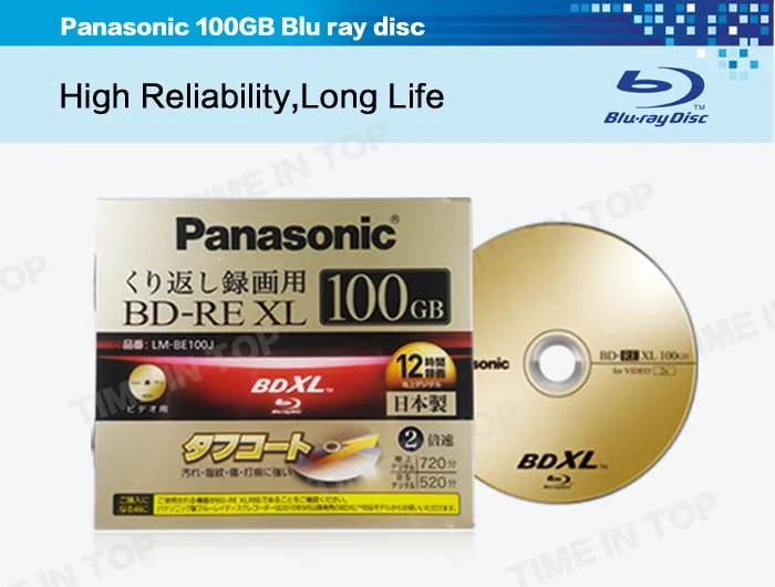 Panasonic 100gb Blu Ray Double Layer Recordable Disc Bdre Xl Disc