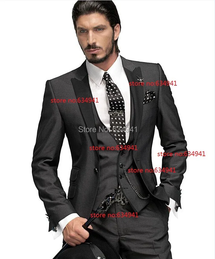 Buy Custom Made To Measure Bespoke Suits Tailored Classic Wedding Tailcoat Black Groom Tuxedos For Men Suits Jacket Pant Vest Tie In Cheap Price On Alibaba Com
