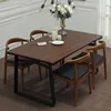 china market Sanqiang NEW design wooden Dining table and chairs set restaurant furniture