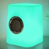 flash 7 colors changing LED audio player portable outdoor light up mini cube speaker