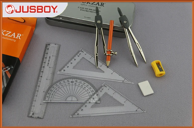 Math Set School Stationery Mathematical Set For Student Geometry Box