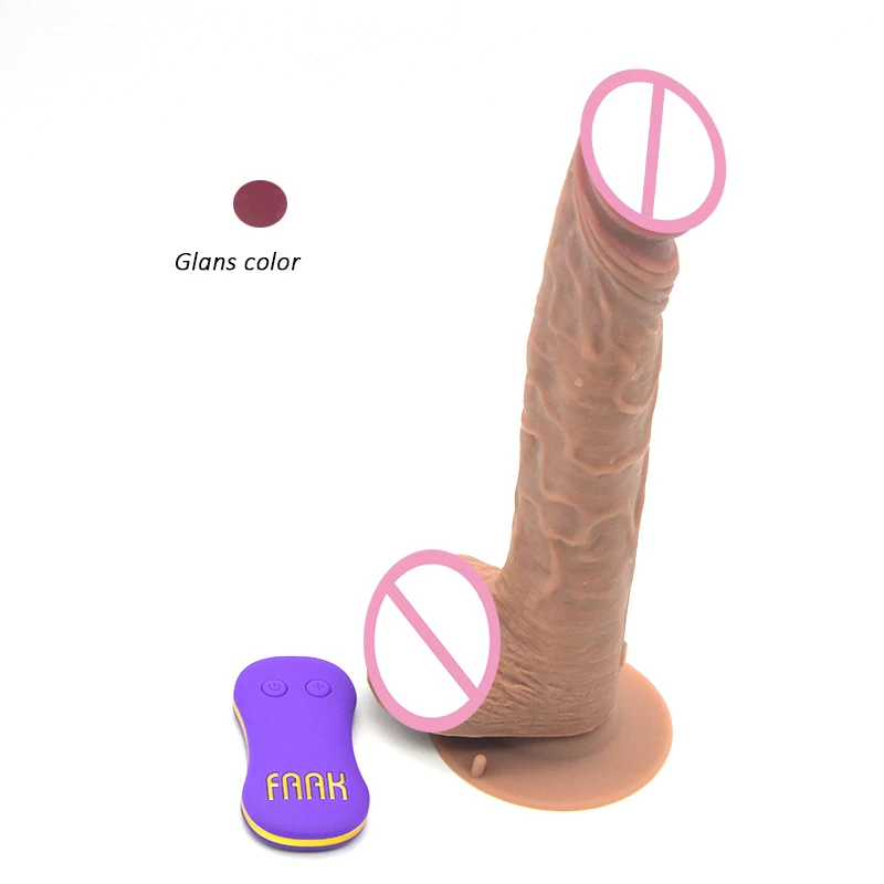 FAAK realistic electric dildo telescopic vibrator remote vibrator sex toy women adult  Sex toys women vibrator sex toy women