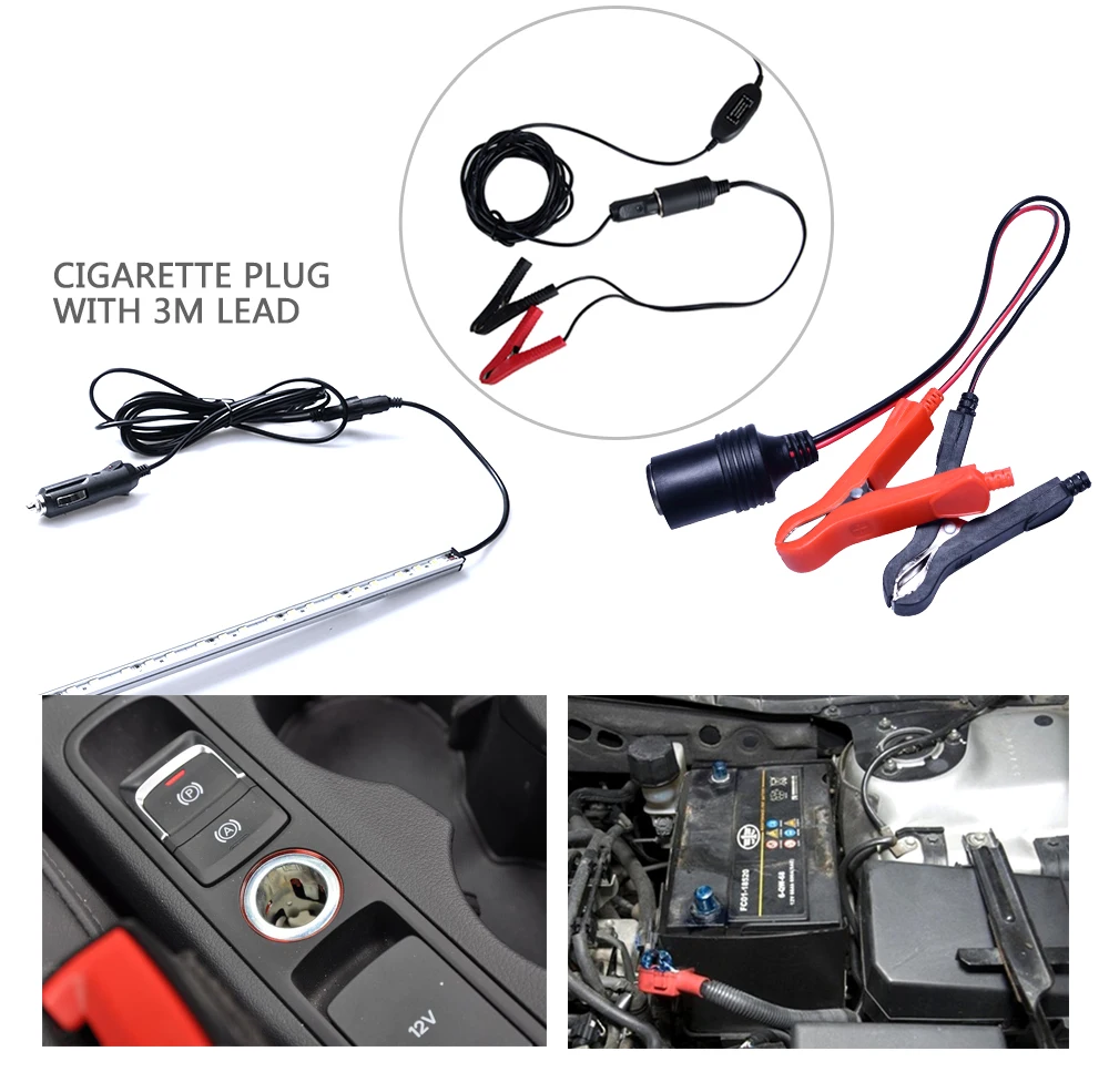 Outdoor Lamp 4x 12v Led Camping Strip Light Kit 5050 Bar Rv Caravan Camper Tent Lighting