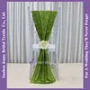 C385#15 lime green sequin sash fabric graduation sash and bachelorette sash