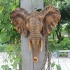 Indoor decoration elephant figure wall mounted resin animal head