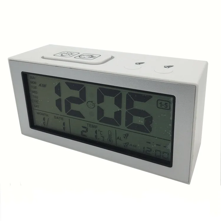 Super Alarm Digital Intelligent Table Calendar Clock With Smart Night 