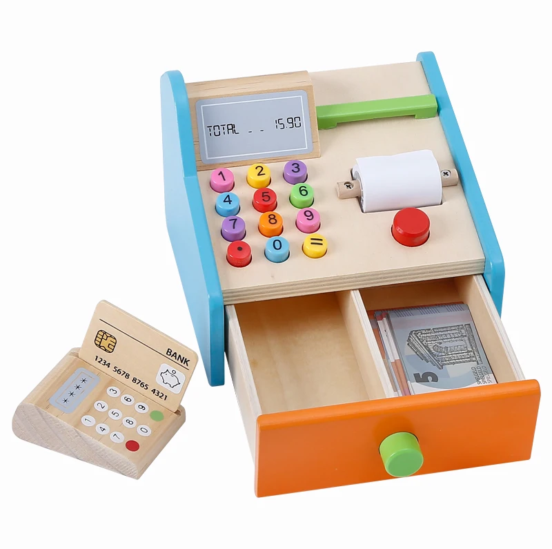 Venta Caliente Juego De Madera Mini Supermercado Juguetes Papel Caja De Juguetes Educativos Para Ninos Buy Caja Registradora De Madera De Juguete Juguetes De Madera Juguetes Educativos Para Ninos Product On Alibaba Com