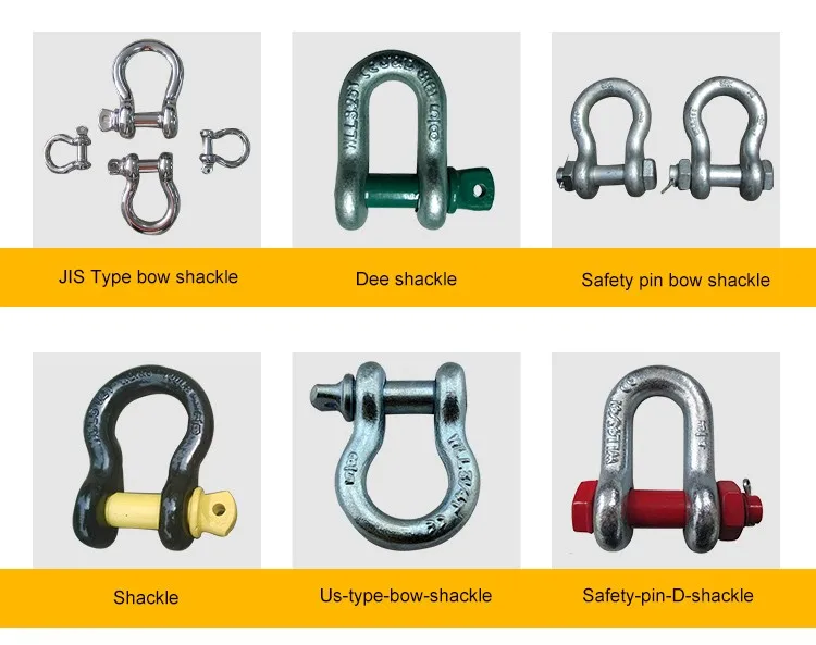 Us Standard Bow Anchor Shackle Bolt Type With Safety Pin & Nut From ...