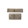 custom printing stainless steel name tags sign metal engraved plates labels embossed letters logo metal emblems sticker