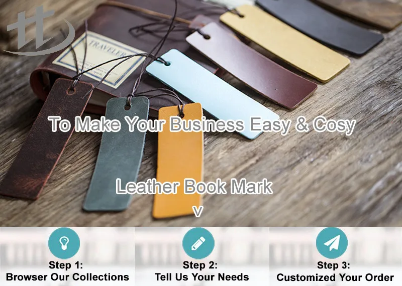 leather book mark