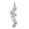 925 Sterling silver pendant necklace jewelry women for pakistani sharara dress