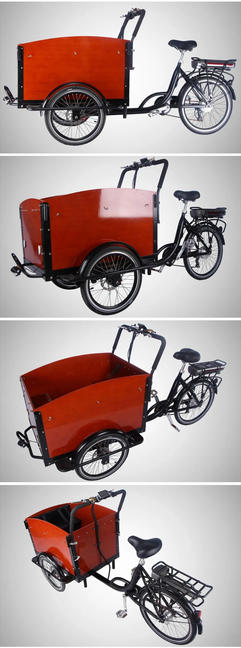 Family Used 36v 250w Adult Large Electric Cargo Bike For Shopping Buy