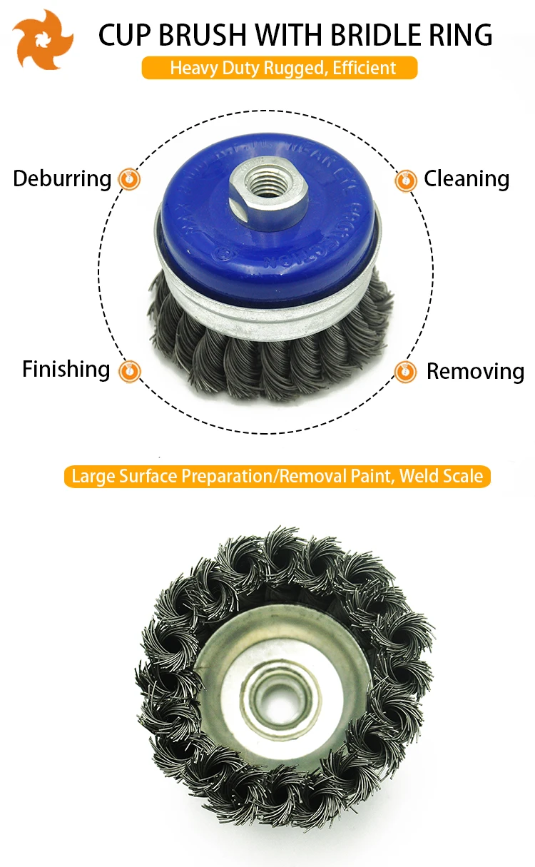 Stronger Durable Welding Function Steel Wire Aluminum Polishing Twisted