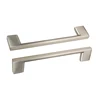 Brush Nickel Alloy Furniture Hardware Kitchen Cabinet Lever Drawer Door Case Accessory Pull Aluminium Handle