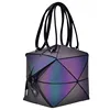 change 3 shapes 2019 Trending Geometric Changeable Bag Leather Luminous Lady Designer fashion shoulder tote bag Woman Handbag