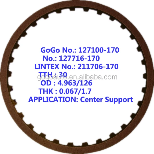 Transmission Friction Plate Kit For Toyota/u540e A4lb1 Gearbox Repair