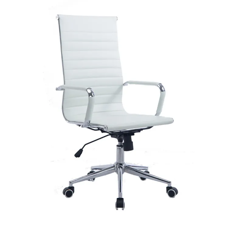 High Quality White Pu Leather Air Conditioned Office Meeting Chair ...