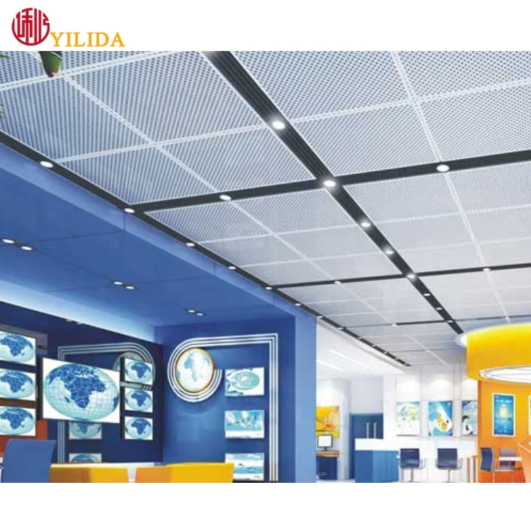 Aluminum Perforated Metal Fireproof Panel Moisture-proof Ceiling - Buy ...