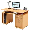 Wood Office Furniture Beech Color Large Writing and Computer Desk with A4 Filing Drawer