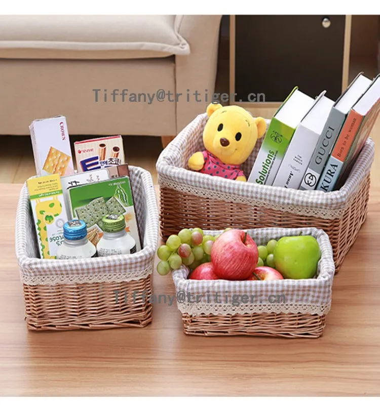 wicker material basket eco