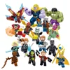 Plastic heros character mini toys set 16 pcs building blocks