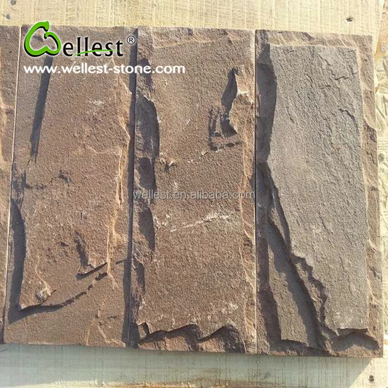 
Factory Wholesale Coffee Brown Sandstone Mushroom Stone for Stone Veneer 