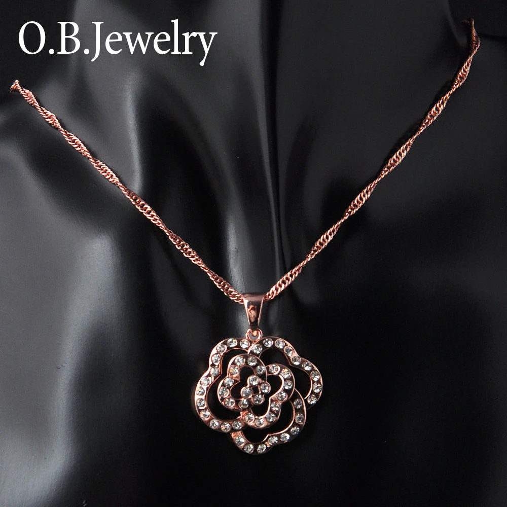 Rose Shape Real Rose Plated Necklace For Ladies Buy Necklacerose Necklacereal Rose Necklace 9728