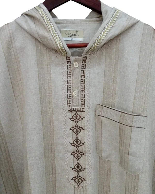 Wholesale Men Thobe Moroccan Kaftan For Men Clothing 