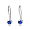 LYBEP01903 Online shop China fashion single blue stone simple glass stud earrings gem